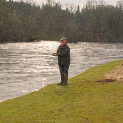 Ewen Robertson with the first cast